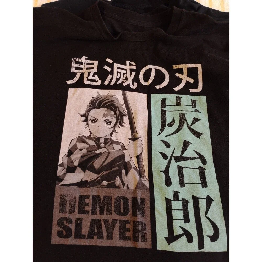 Demon Slayer Xl Anime T-Shirt With Double-Sided Print Logo, Used P3